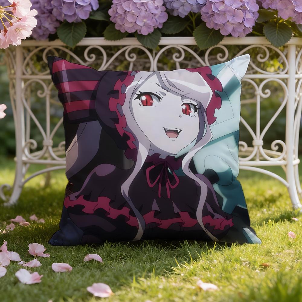 O-Overlord anime Cushion Cover Home & Car Dual-Scene Pillow Cover: Reversible for Premium Comfort