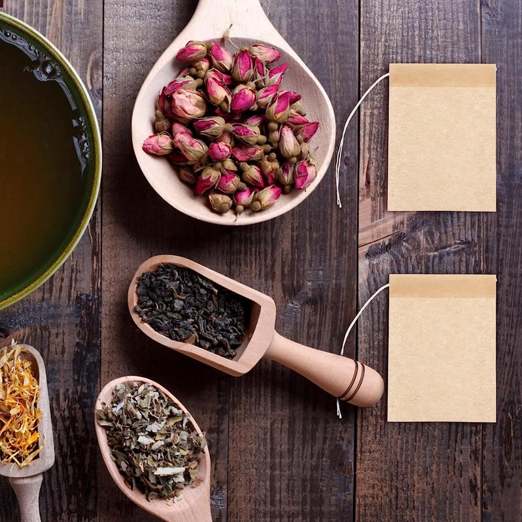 1000pcs Disposable Tea Bags Biodegradable Wood Pulp Filter Paper Empty Tea Bags Tea Infuser Bags for Loose Leaf Tea Teaware