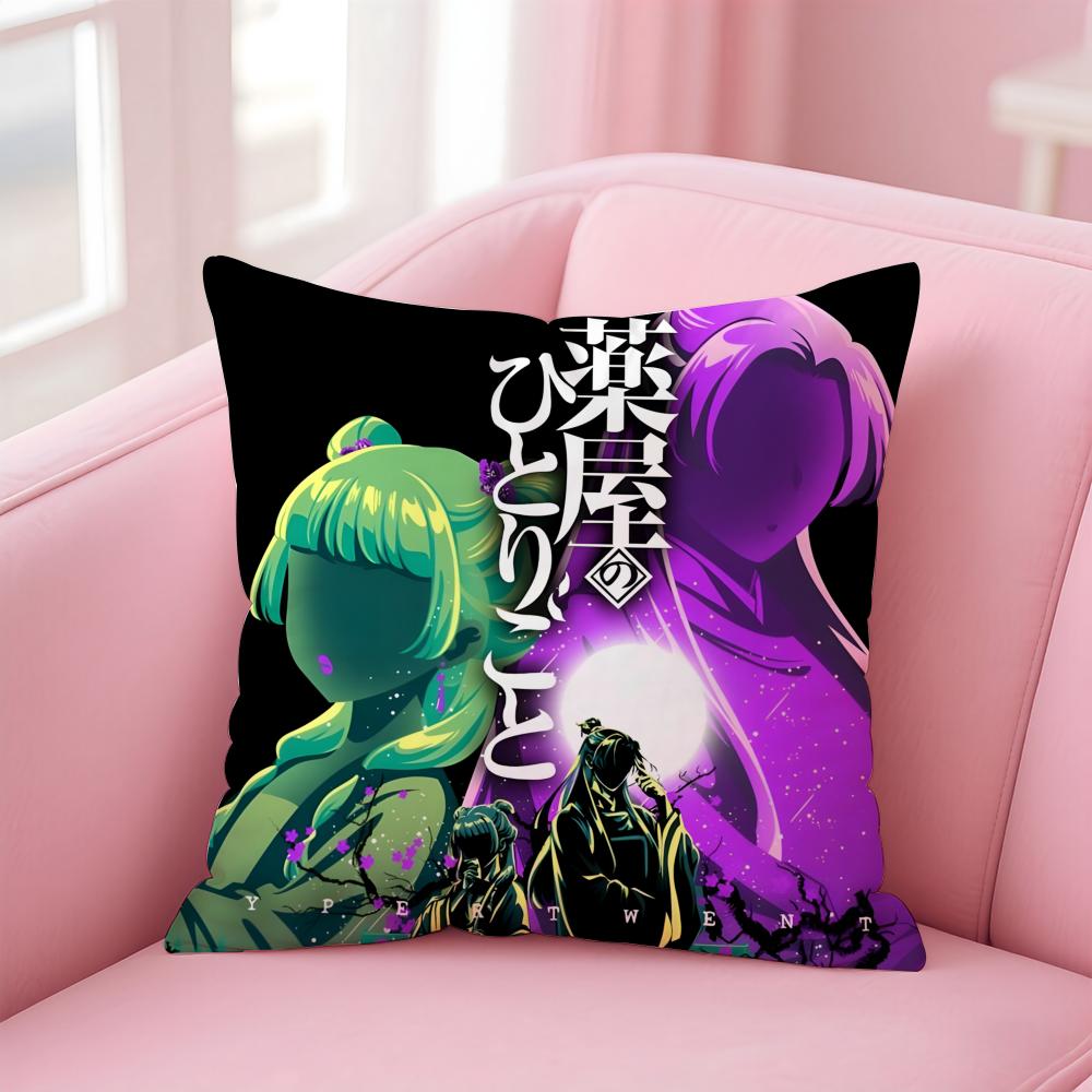 Anime Healing The AApothecary DDiaries Cushion Cover Pillow Case Soft Skin Friendly Fabric Comfort  Concealed Zipper