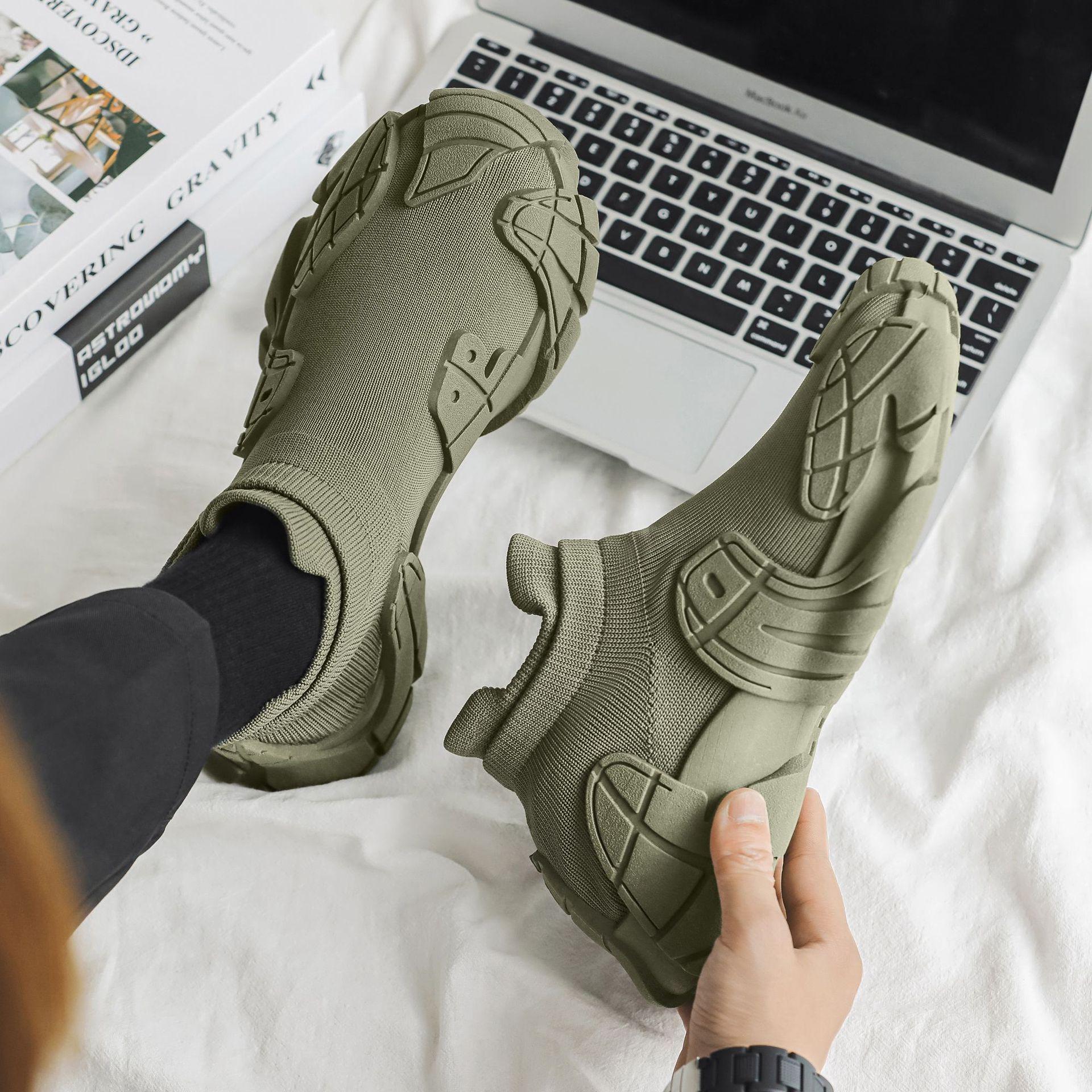 

Летняя мужская обувь из ткани, дышащая сетчатая толстая обувь для стремян на одну ногу, ленивые туфли, спортивная повседневная обувь для сноуборда, обувь Tide 42