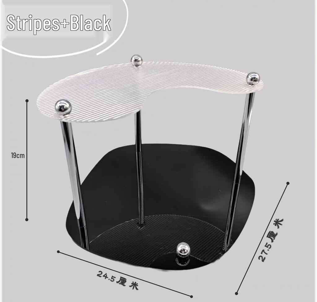 Silver Dessert Display Stand for Corporate Coffee Break and Afternoon Tea