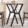 Vidaxl Dining Table with Y-Shaped Legs, 60X60X75 Cm