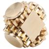 Cube Shaped Gear Fingertip Gyroscope Decompression Toys Stress Relief for Adults KidsBrass