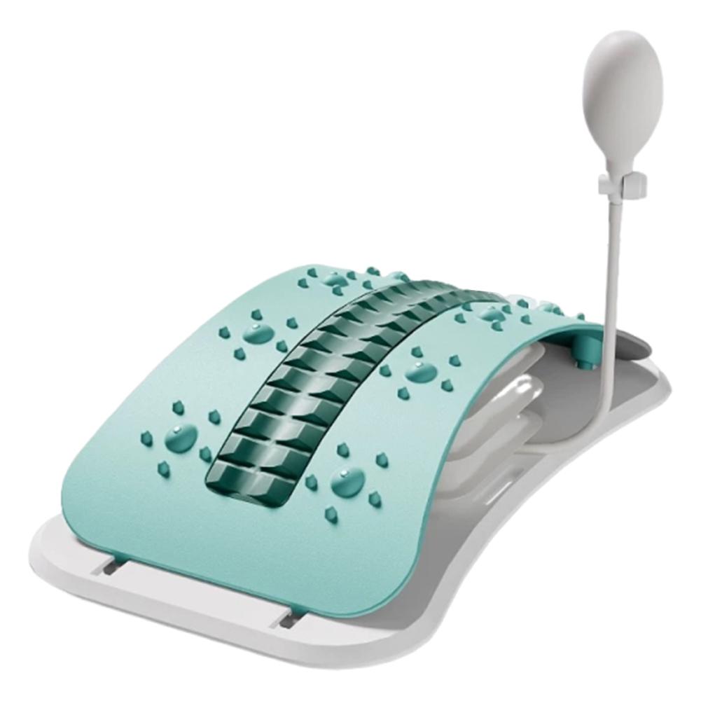 Adjustable Back Massager Lumbar Support Lumbar Support Board Inflatable Regulated Spine Decompressor for Lower Back Pain Relief