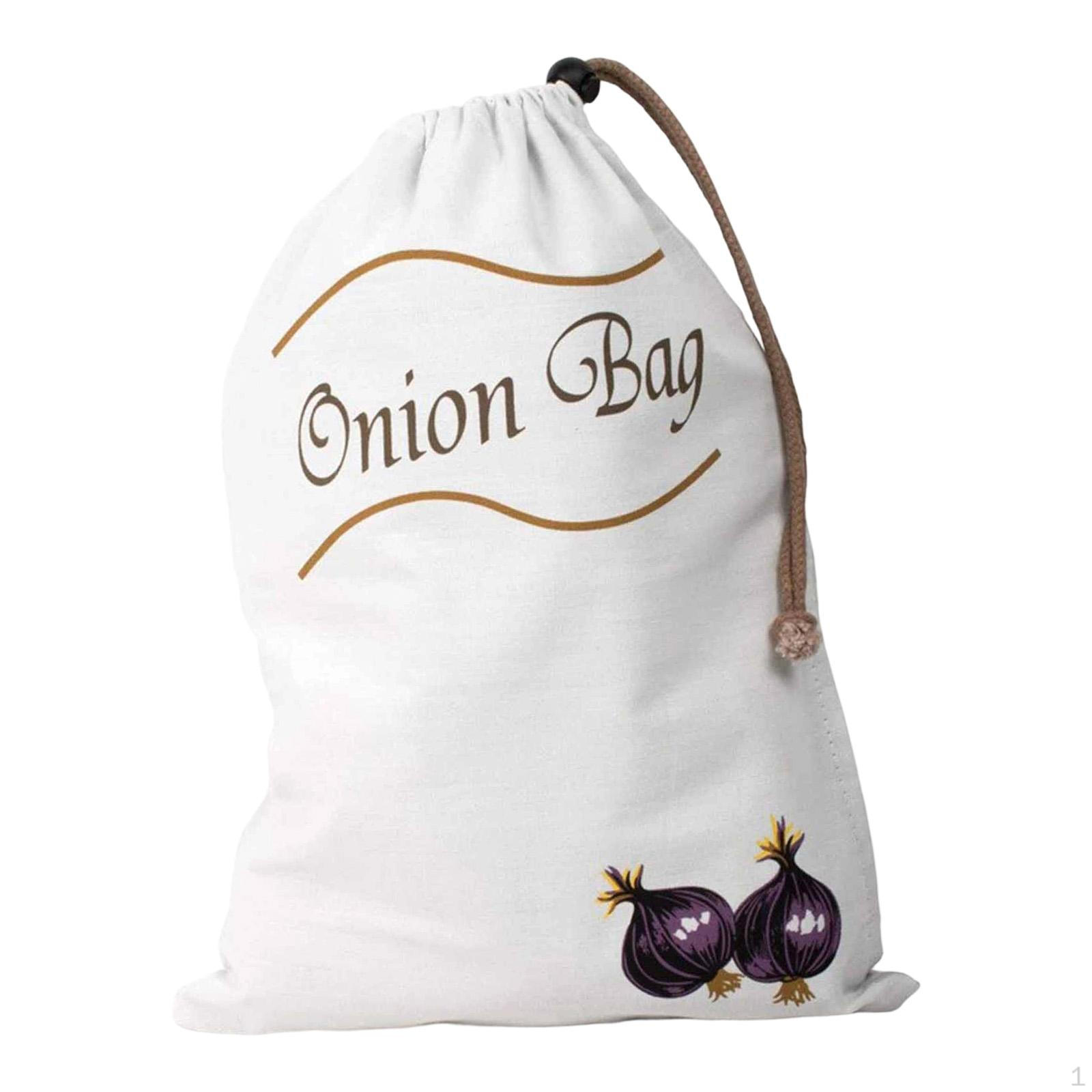

Vegetable Bag Drawstring Closure Potato Onion Storage Potatoes Onions Keeper for Shopping Onion