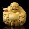 YZBZH Buddha Statue, Seven Lucky Gods, Hotei and Maitreya Figurine (4.7cm High x 5cm Wide), Amulet, Hotei Figurine, Carved from Premium Natural