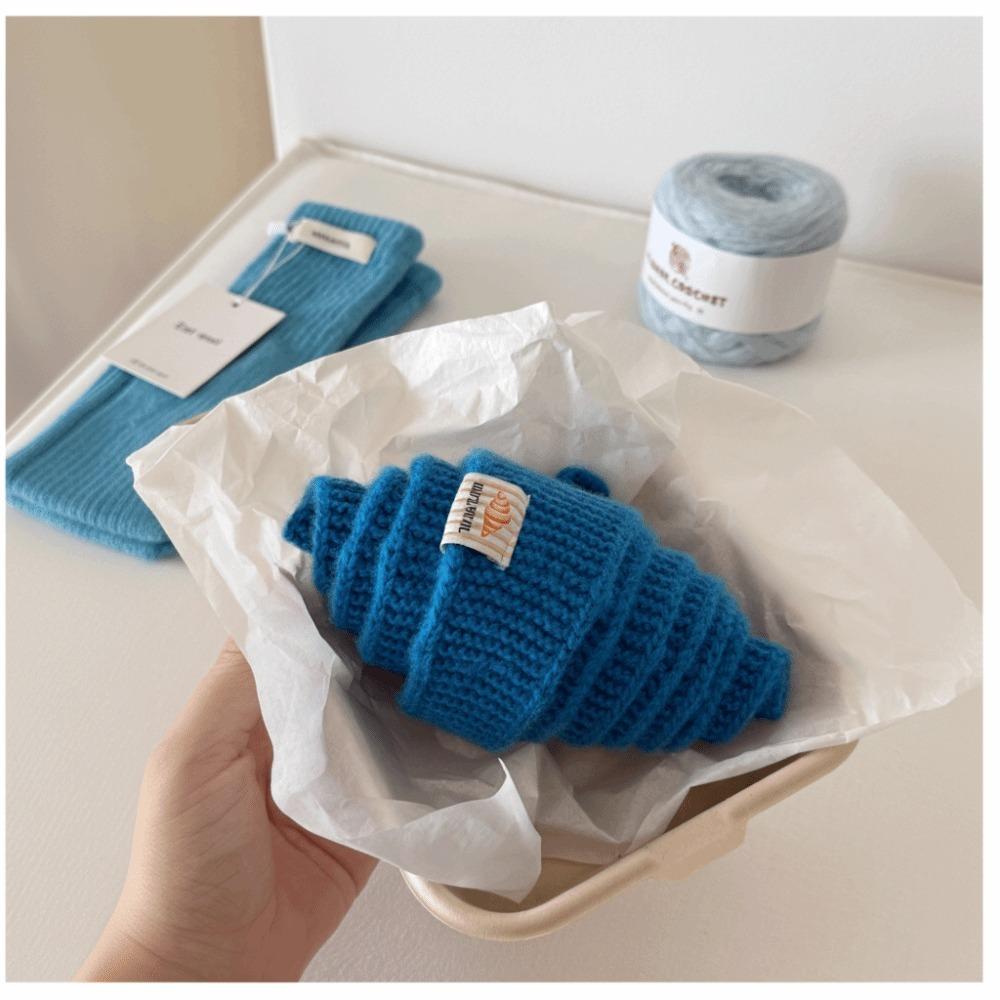 

Trendy Look Wool Knit Scarf Solid Color Triangular Shape Triangular Scarf Niche Thin Small Scarf Korean Style