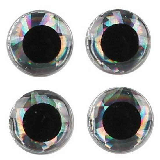 3D Бионические Наклейки-Глаза Рыбы 3-6 мм - Снасть для Рыболовной Приманки 3mm