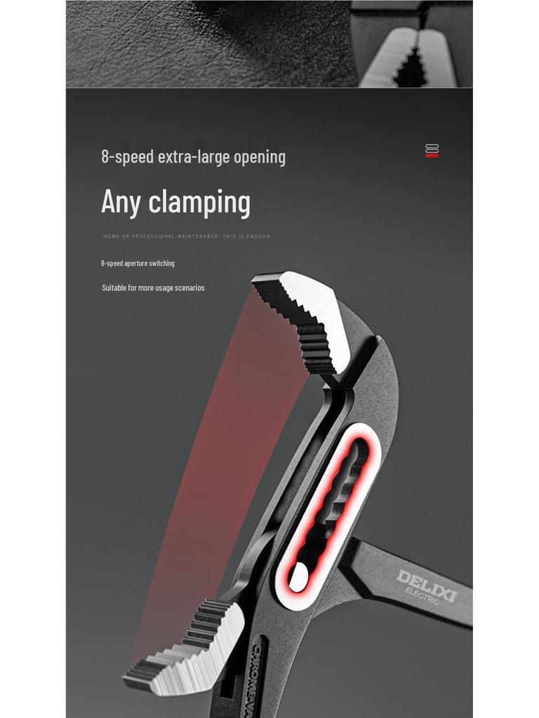 Delixi Multifunctional Water Pump Pipe Wrench Pliers
