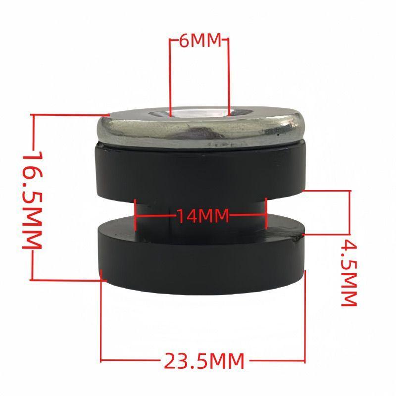 10pcs/set 4.5mm Motorcycle Rubber Grommets Bolt Assortment Kits Fairing Bolts Pressure Relief Cushion Buffer Washer Shock