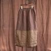 New Splicing Cotton and Linen Pants Wide-leg and Wide Casual Pants Sun Protection Elastic Loose Large Size Nine-point Pants