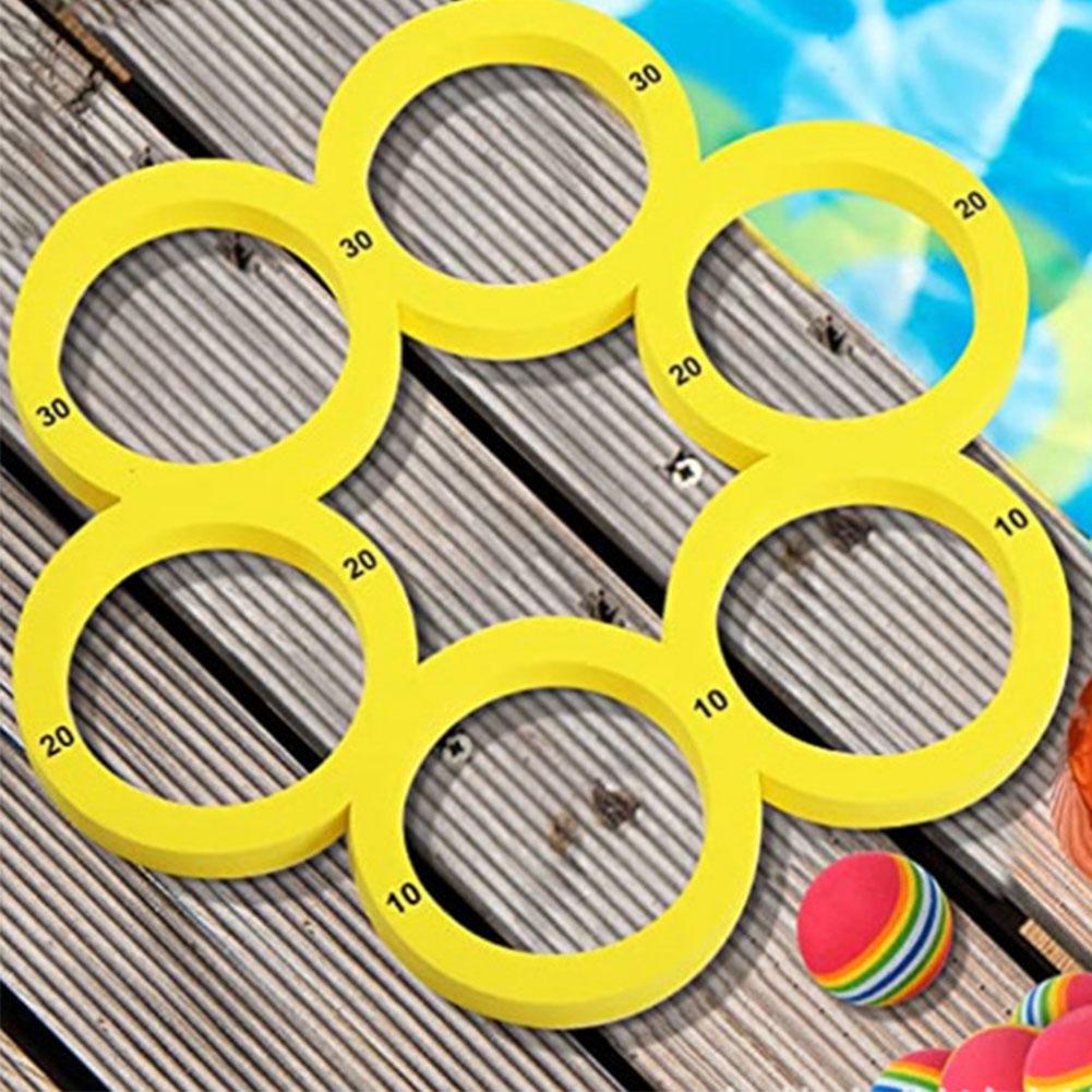 Water Sports Toys With 12 Rainbow Balls Floating Pool Water Toys Floating Pool Game Toy For Kids Adults Swimming Pool Water Game