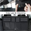 Universal Car Trunk Organizer Adjustable Backseat Storage Bag Net High Capacity Multi-use Oxford Automobile Seat Back Organizers