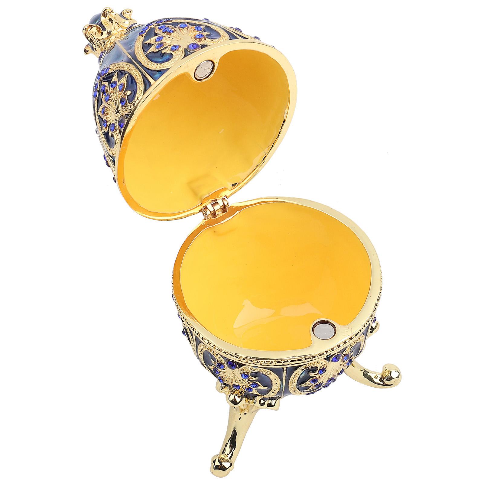 

Металлические поделки в европейском стиле, блестящее искусственное бриллиантовое пасхальное яйцо, органайзер для ювелирных изделий, украшение для дома