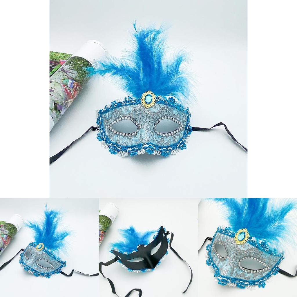 Halloween Princess Feather Mask For Costume Parties And Photography