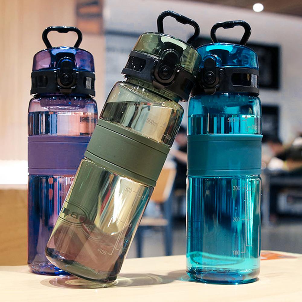 Sports plastic cup, outdoor portable, shockproof, heat-resistant, graduated, filter screen, student bouncing cup, water bottle