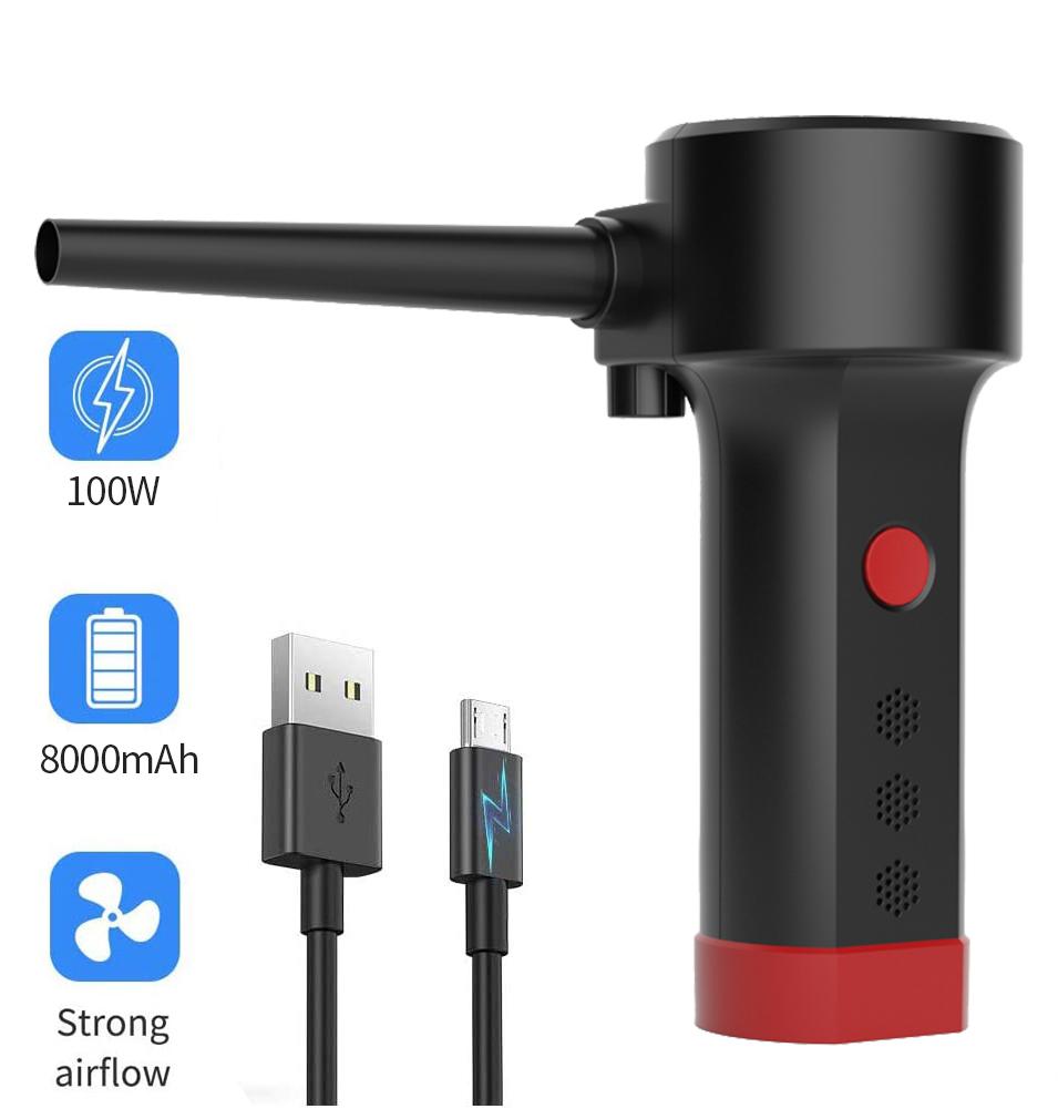 Electric Air Duster chargeable,Compressed Air Cans USB,Cordless Air Blower Cleaning Dust,Laptop Cleaner, Computer PC Canned Air