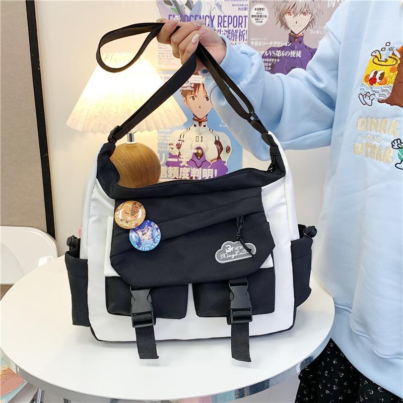 2025 New Student Girl Japanese Cute Large-capacity Bag Casual Versatile Portable Messenger Bag