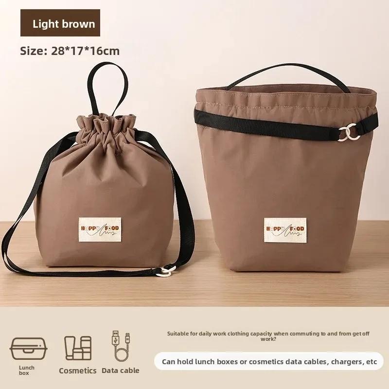 Large Capacity Lunch Box Bag Waterproof Insulated Bag Portable Thickened Handbag for Students And Office Workers
