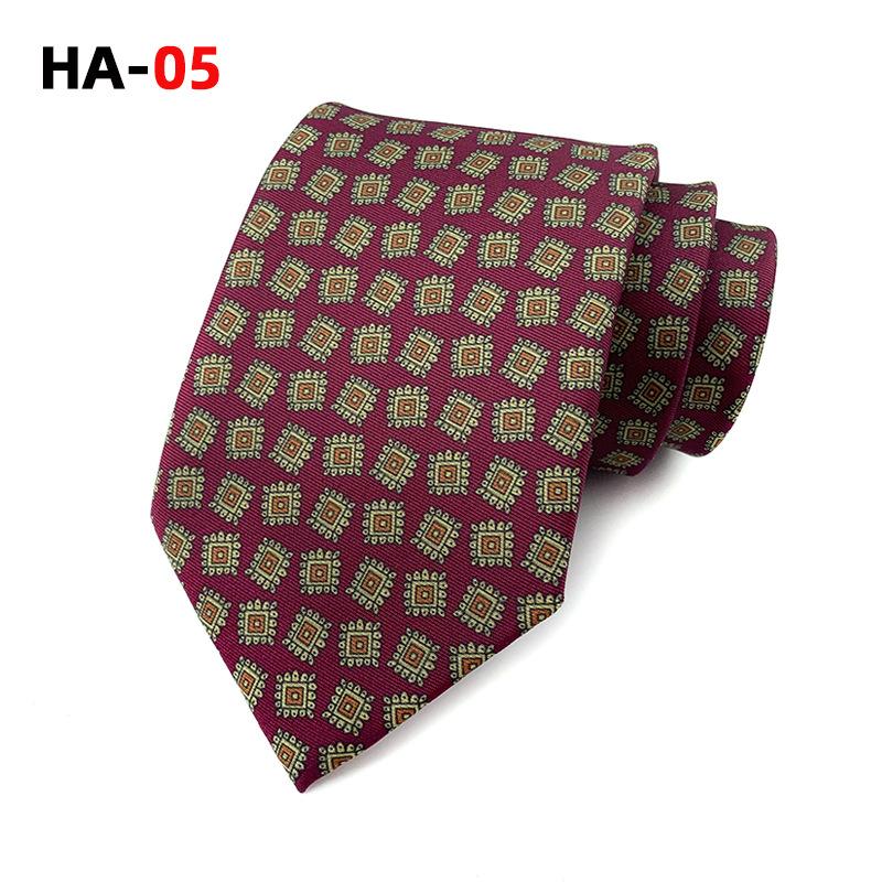 Mode Retro Druck Imitation Seide Stoff Herren Krawatte