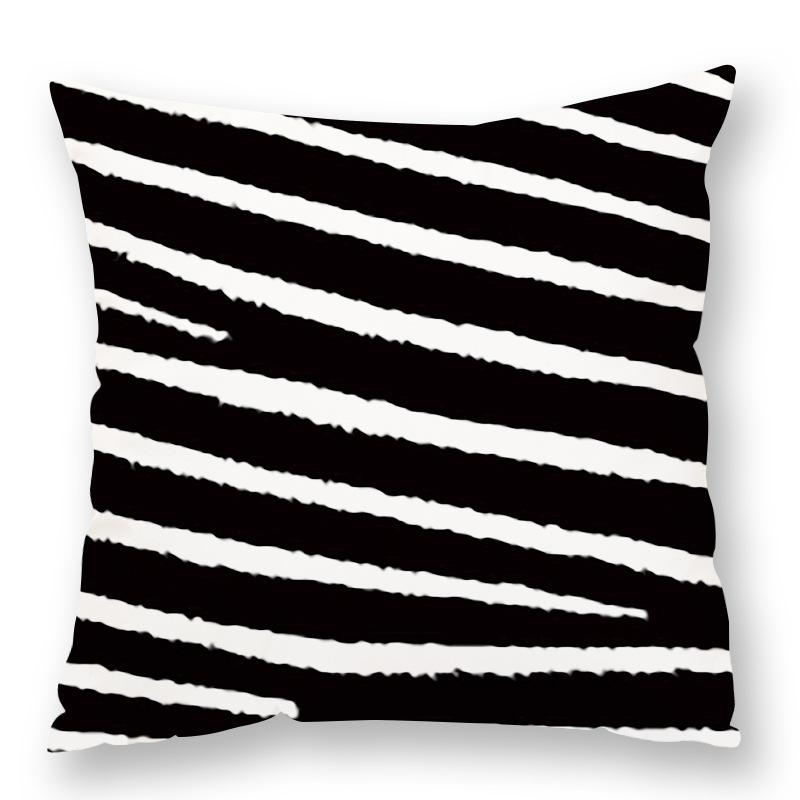 Fashionable Animal Spots Elements Cow Print Leopard Print Pillow Zebra Print Pillow Case Plush Sofa Car Waist