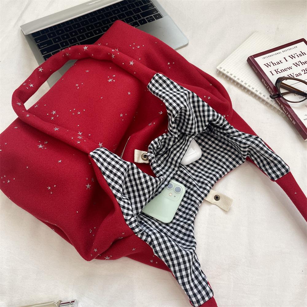 Korean Star Sequin One-Shoulder Tote Bag - Versatile Women's Shopping & Outing Bag
