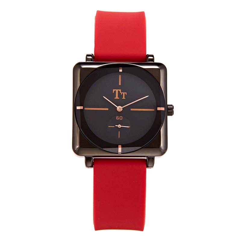 Tianta Square Female And Male Couples Summer Large Dial Simple Fashion Casual Niche Watch