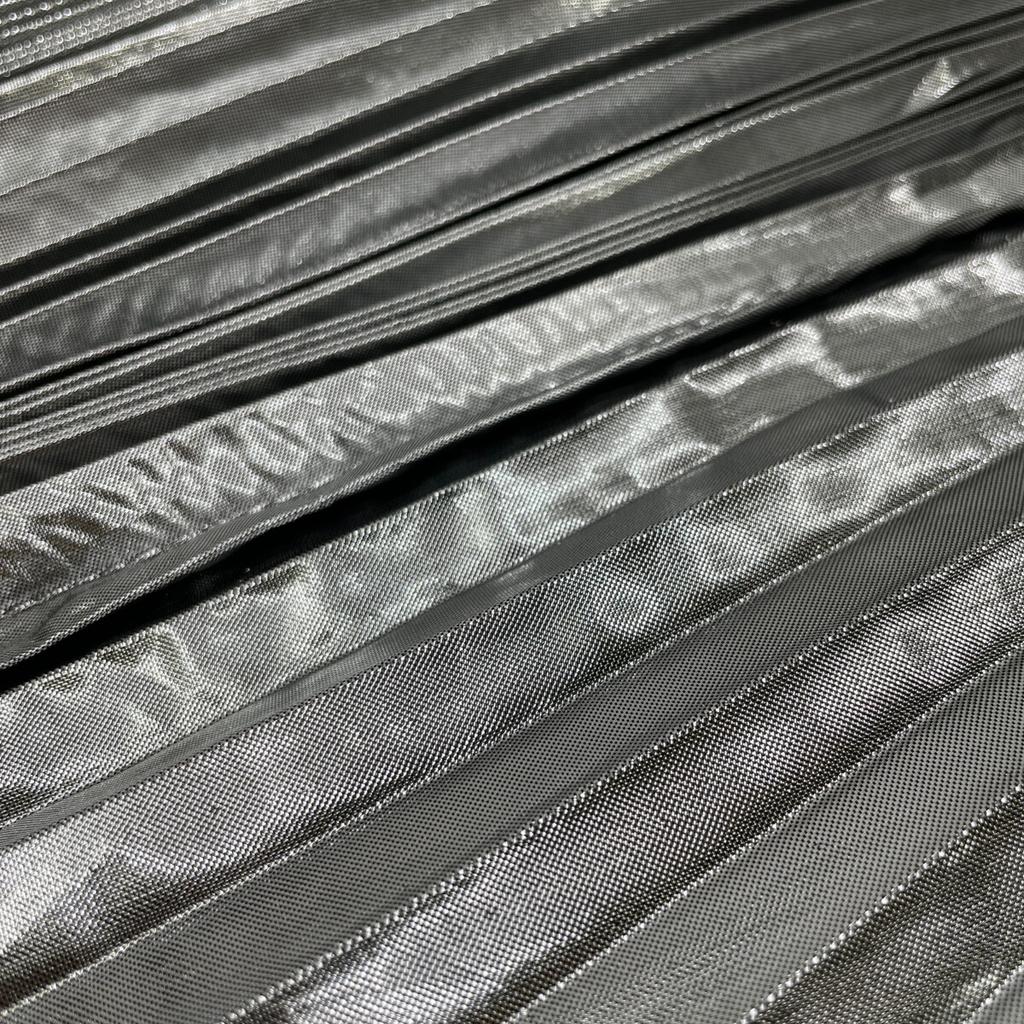 BALENCIAGA 601169 19 Silver Pleated Long Skirt skirt 34 SilverUsed