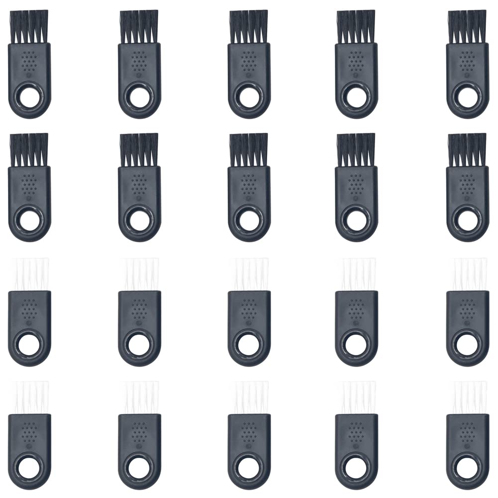 20 Pieces Shaver Brush Trimmer Brush Razor Brush Shaver Cleaning Brush Trimmer Cleaning Brush Razor Cleaning Brush Shaver Cleaning Tool, Black