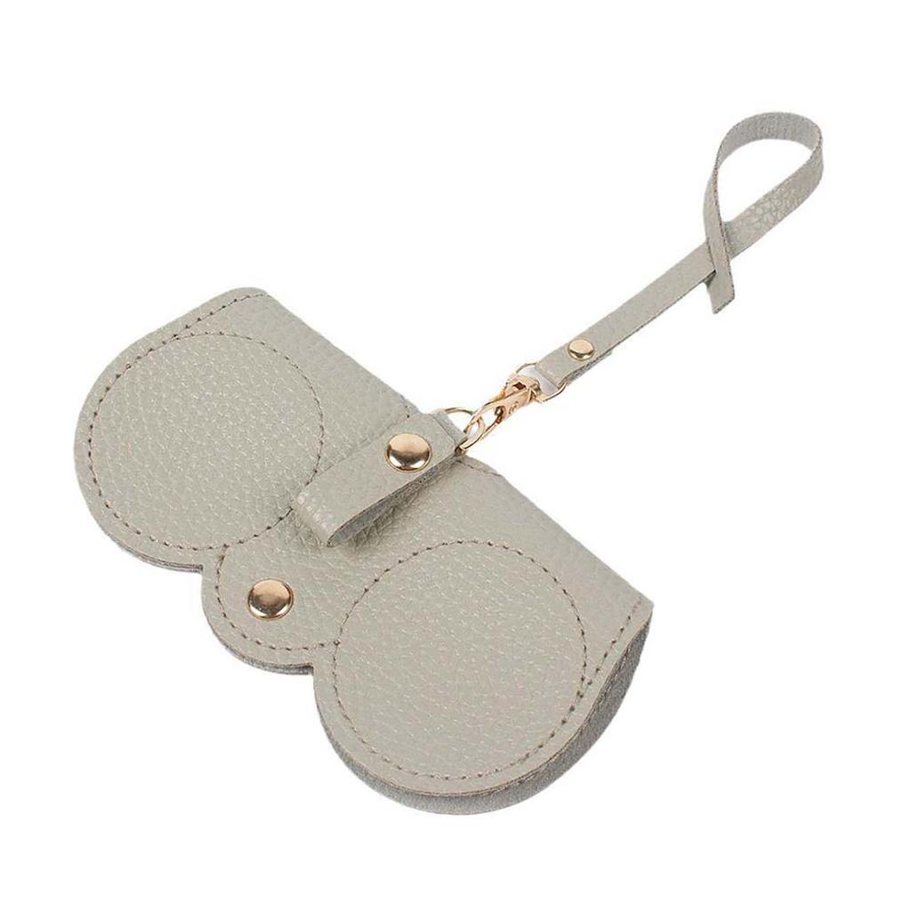 Sunglasses Leather Storage Bag with Wrist Strap Sunglasses Cases for Carrying Glasses Coins Keys