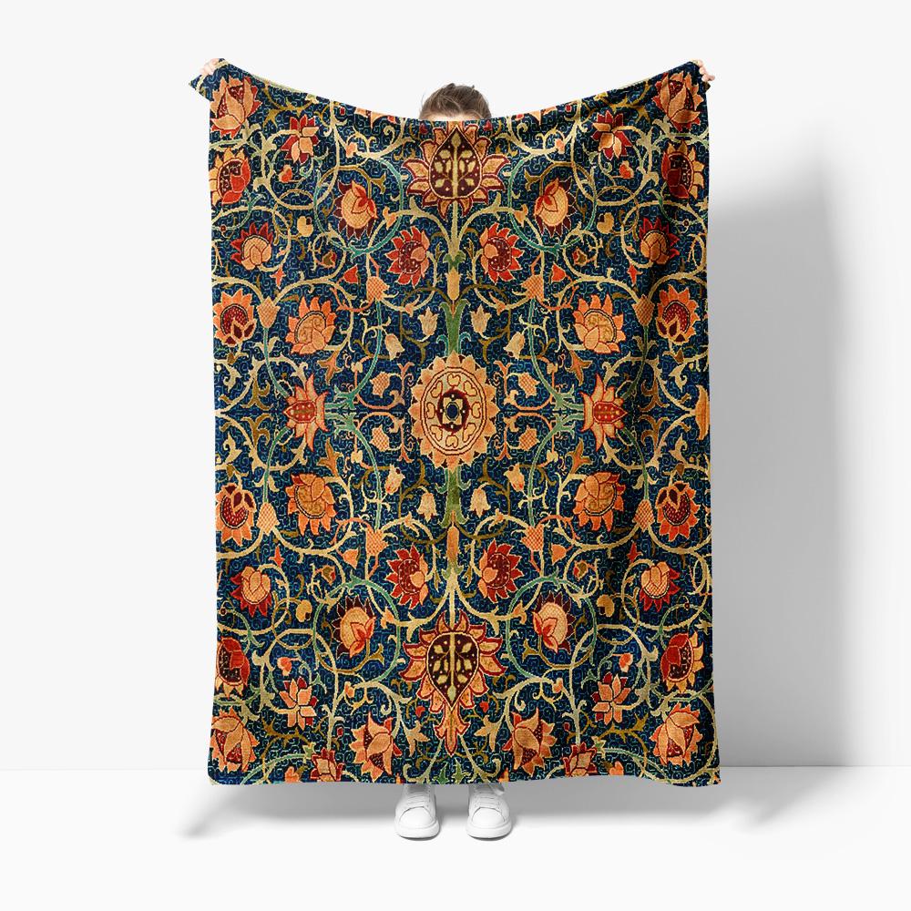 

Vintage Paisley Blanket Turkish Kilim Rug Bedspread Decorative Throw Cotton Sofa Cover Cushion 130x180cm 130x150cm51x59in