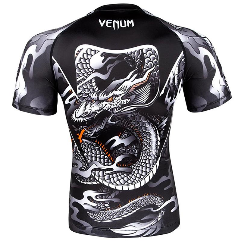 Mens Training Compression Shirt 3D Printed T-shirts Quick Dry Running Tights Short Sleeve Sportswear Workout Clothes
