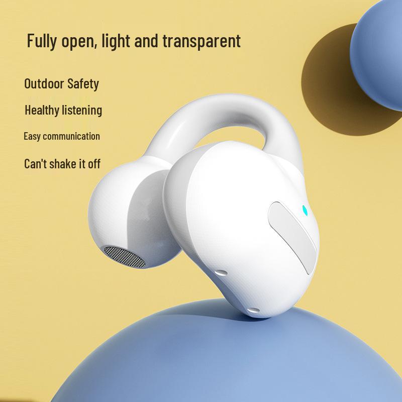 Wireless Bluetooth Earbuds, Non-In-Ear, Touch Control, Long Standby, Sport Ear Clip Style, Single Ear