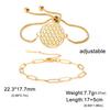 My Shape Flower of Life Bracelets 2 Layers Chains Combination Bracelet Stainless Steel Bangle Tree of Life Charms Jewelry Amulet