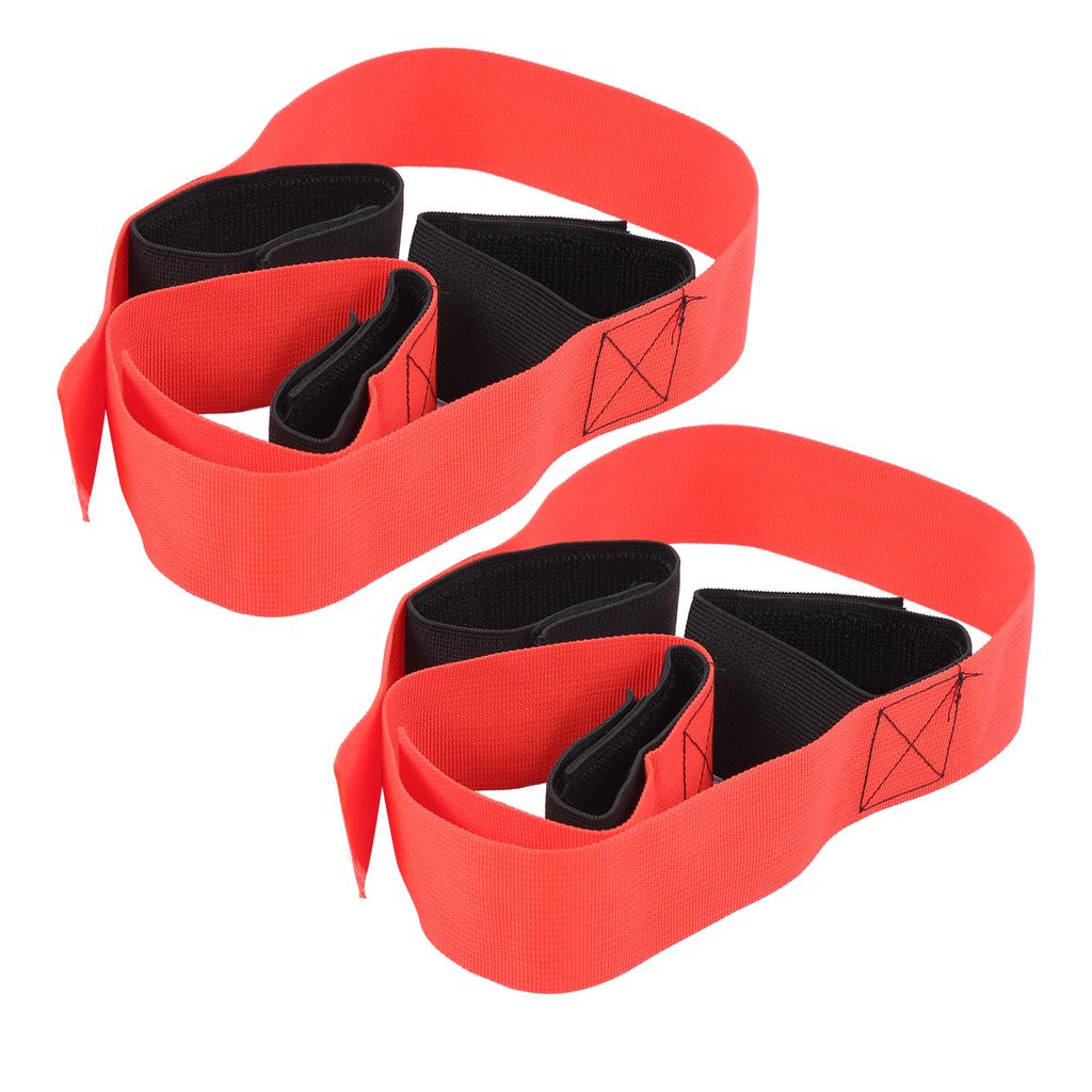2Pcs Fun Outdoor Sports 3 Legged Race Bands Giant Footstep Tram for Game Activities