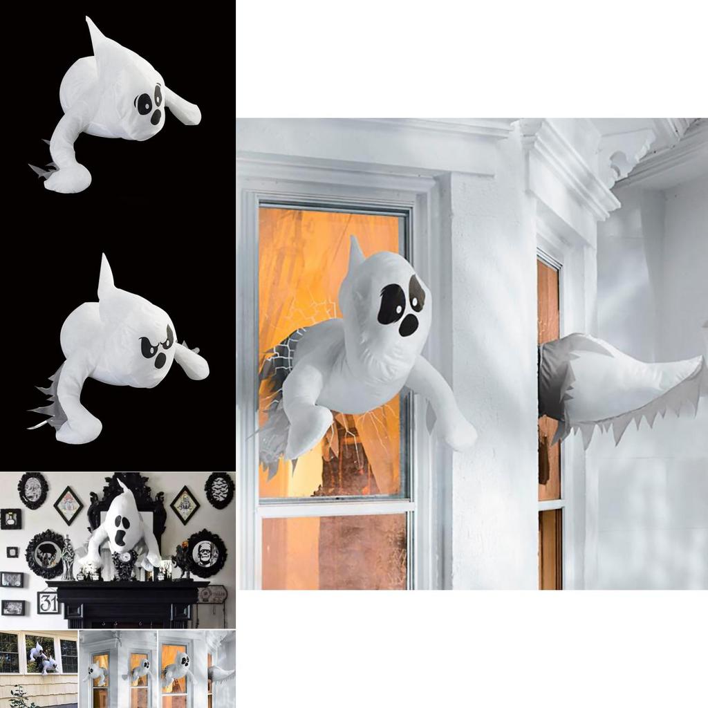 Expressive Window Collision Ghosts Perfect For Halloween Decorations