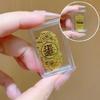 Gold Foil Treasure Chest Phone Sticker: Wealth & Prosperity New Year Gift
