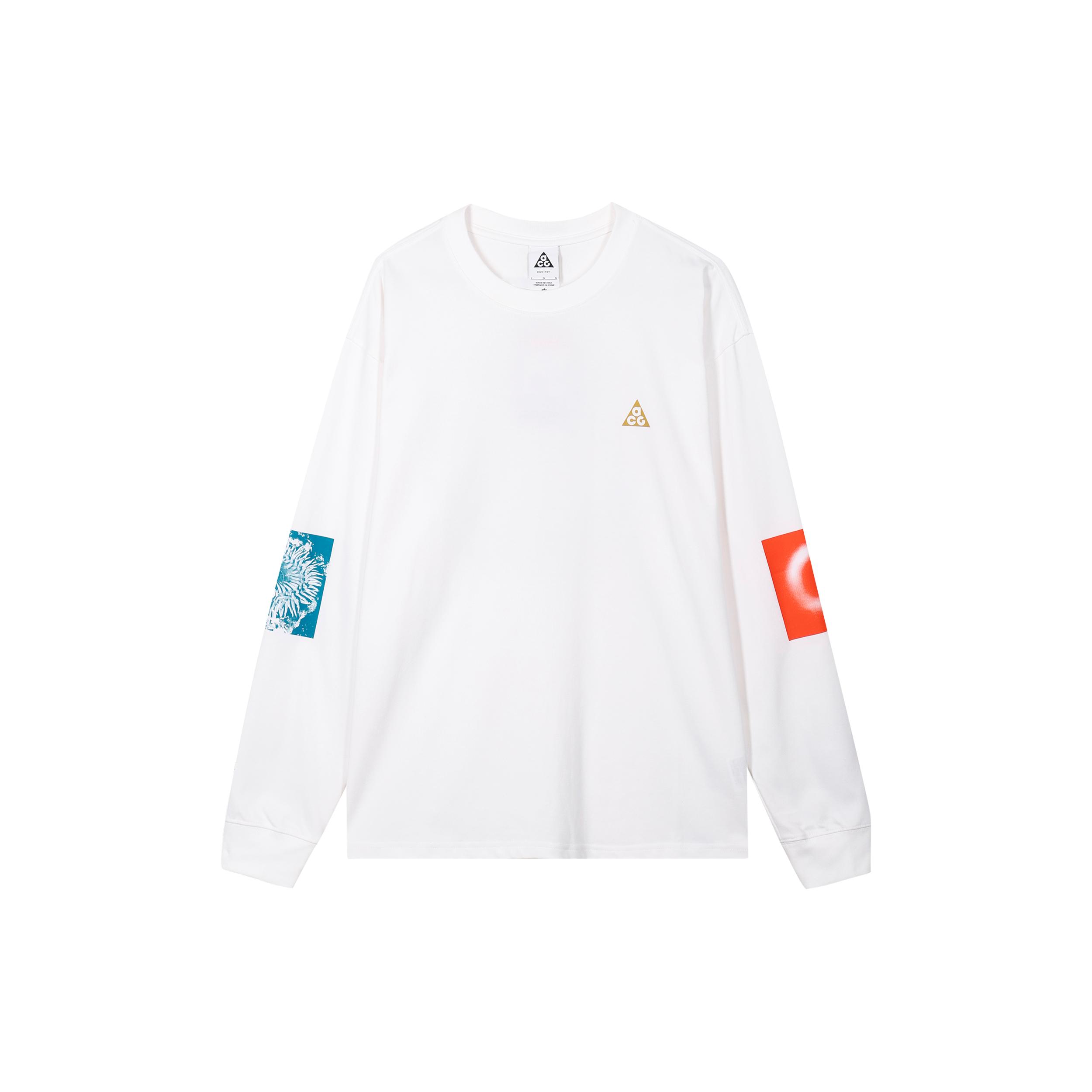 Мужские футболки Nike ACG Белый Круглый вырез Умеренный Прямой крой DX9453-100 XXL