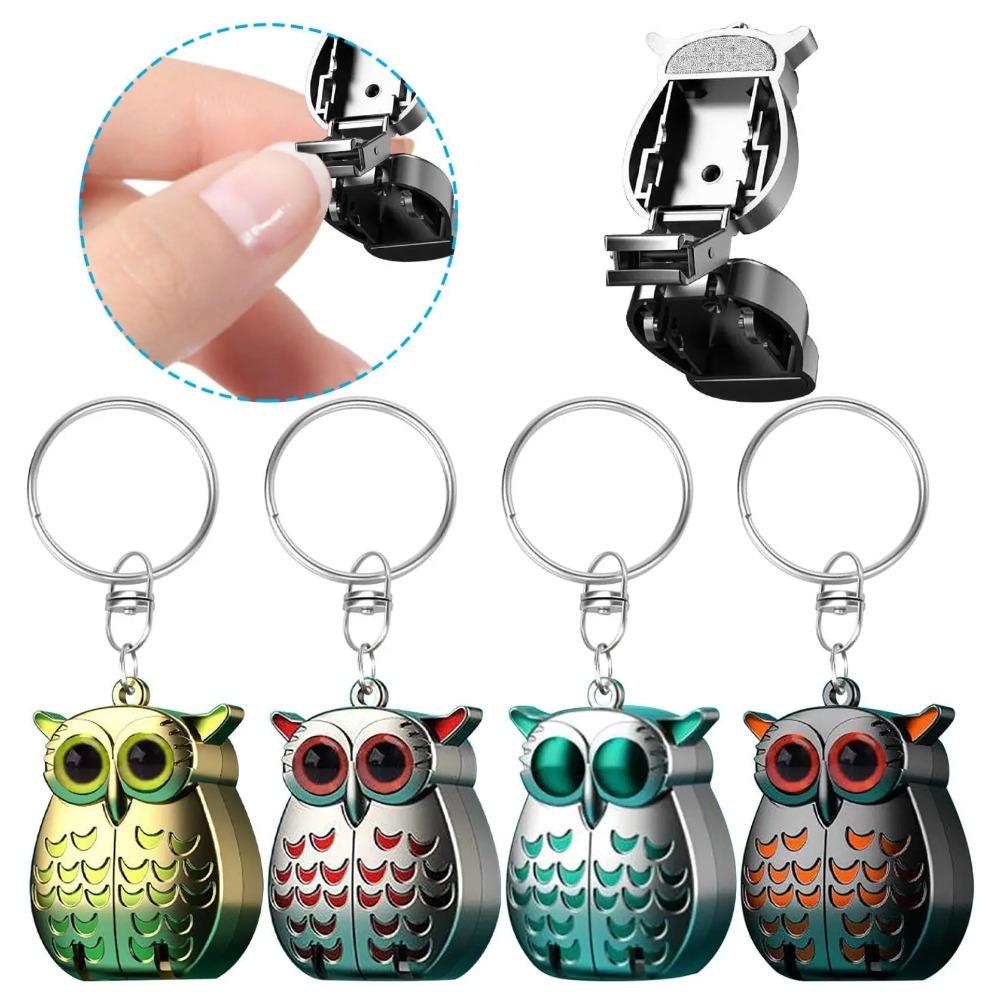 

Stainless Steel Owl Car Keyring Nail File Fingernail Clipper Creative Nail Clipper Keychain Gifts сірий/червоний