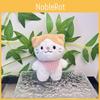 Charming Plush Animal Keychain Lovely Cartoon Cat Figurine Cozy Bag Pendant Children For