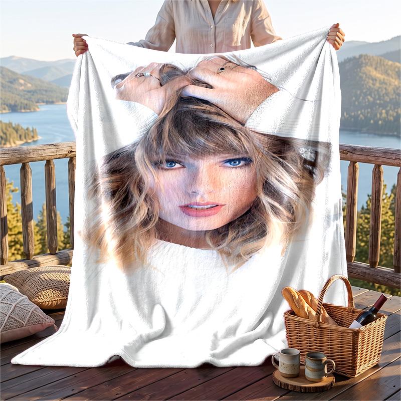 Warm Flannel Throw Blanket,Taylor Swift Lightweight Cozy Blanket For Bed Sofa And Daily Use