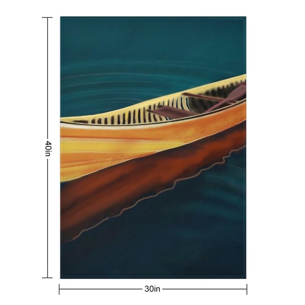 Canoe in Silence Throw Blanket manga Thermal valentine gift ideas Soft Plush Plaid Blankets