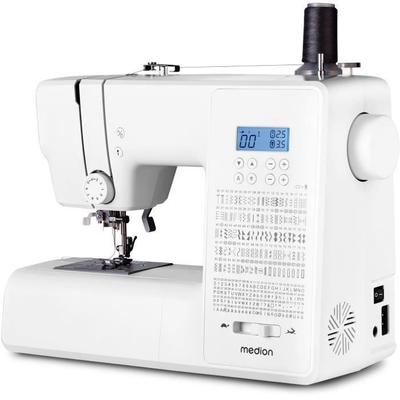 Digital Sewing Machine - MEDION - SD 36 - 38W - 270 Stitches - 700 Rpm - LED - White