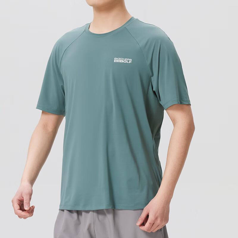 Skechers Men's Crew Neck Short Sleeve Athletic T-Shirt