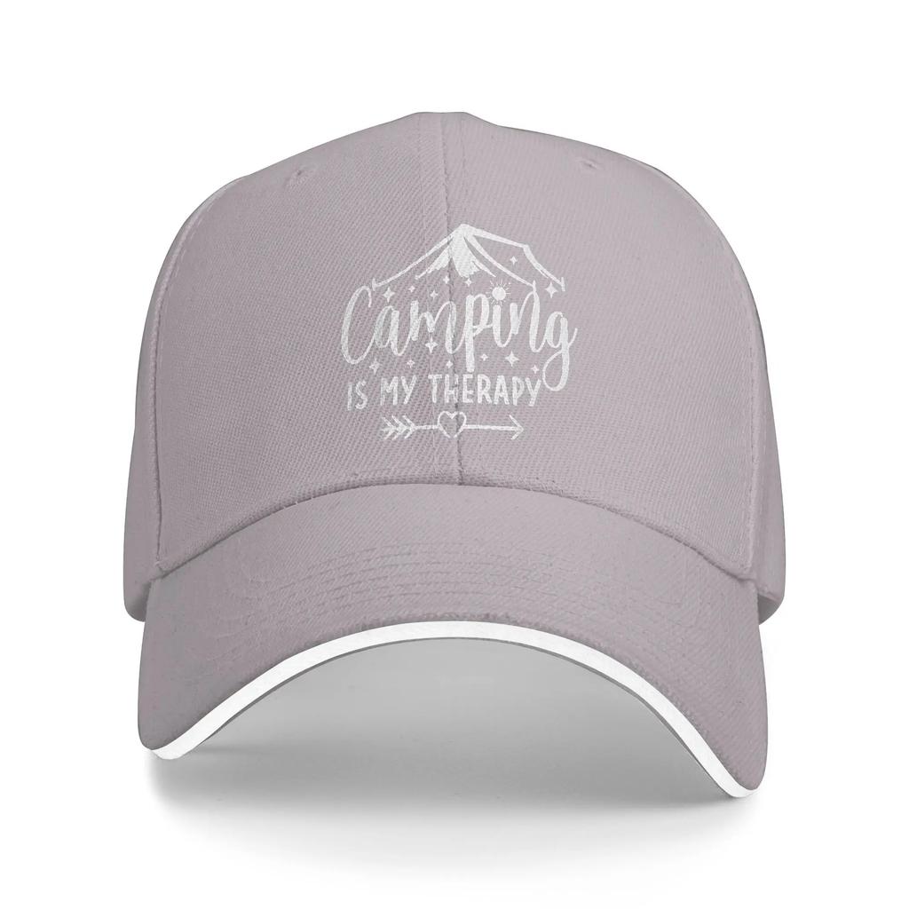 Camping is My Therapy Casual Baseball Cap Outdoor Sports Trucker Hat Summer Dropshipping Couple Women Fashion Snapback Cap