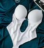Backless Seamless Shapewear Bodysuit with Underwire Bra & Invisible Straps