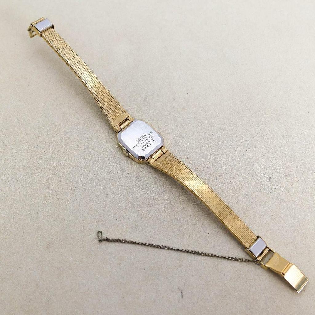 [USED] Working SEIKO Square SGP Women's Watch with Battery and Bangle 740