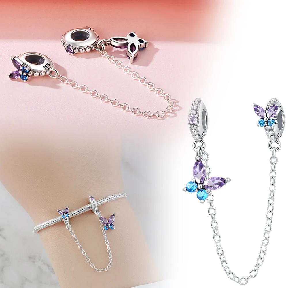 Coppersafety Chain Pendant Series Love Planet Butterfly Bee For Women Diy Bracelet Necklace Jewelry Making Gift