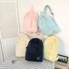 Travel Backpack Women's Small Backpack Student Solid Color School Bag Girls Commuter Computer Backpack