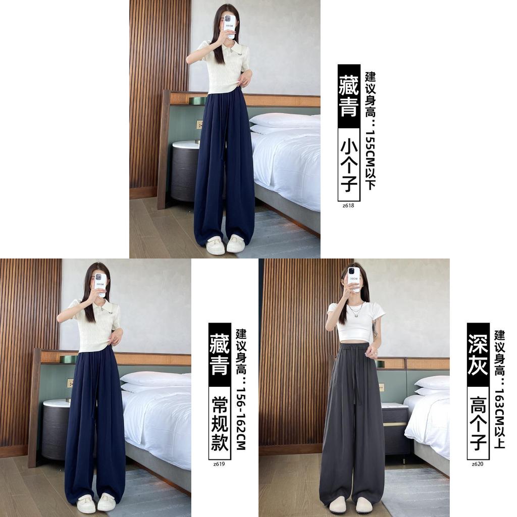 Tencel Linen Wide Leg Pants For Women With High Waist Summer Casual Fit